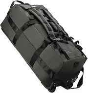 [Ronyme] Wheeled Duffel Bag Rolling Garment Bag Large Portable Overnight Suitcase Backpack for Beach Business Trip Camping Storage Bag