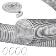 100mm x 6.1m Dust Collection Hose Thickened PVC Flexible Clear Hose