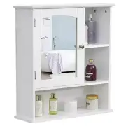 Bathroom Medicine Cabinet with Mirror, Wall-Mounted Bathroom Cabinet with Adj...