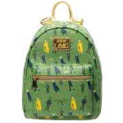 Loungefly Marvel Loki Multi-Loki Print Mini Backpack - New, With Tags