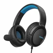Gaming Headset with Mic for PS4 PS5 Series X, One PC NS, Wired Gaming Headphones with Microphone for PS 4-5, Blue