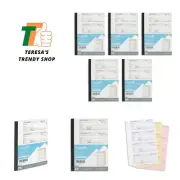 Triplicate Receipt Book, 100 per Book, 500 Total, 5 Pack, 3 Part Carbonless P...