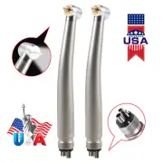 2* Dental E-generator LED 6 Lamps 6 Spray High Speed Standard Handpiece 4Holes