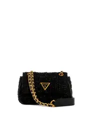 GUESS Women's Black Giully Mini Crossbody Bag
