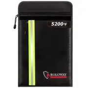 Fireproof Document Bag (15.5 x 11.5 inch) with 2 Pockets and 5200℉ Aluminum F...