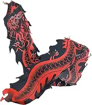 Metal Hollow Dragon Head Fitness Dragon Ribbon Stage Performance Prop Set Dragon Ribbon Streamer Set Square Exercise Dance