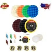 Professional-Grade 7-Inch Buffing & Polishing Pad Kit - Wool Pads, 7 Pieces