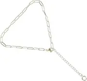 WOFASHPURET Foot Chain Ankle Bracelet Women Anklet Jewelry Anklet for Girl Decorative Anklet Gold Paper Clips Women Ankle Bracelet Jewelry Paperclip Anklet for Women Stainless Steel