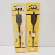 2 Vtg NOS E-Z-Bor electric Drill Wood Bit Flat 7/8" irwin Auger USA