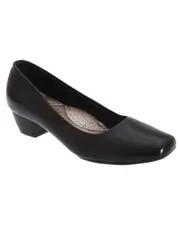 Boulevard Womens/Ladies Low Heel Plain Court Shoes