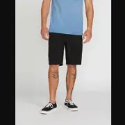 Volcom Big Boys Kerosene Hybrid Shorts Black 28