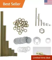 Lamp Rod Assortment: Thread Pipe - Zinc Coated - 12" Nipples, 24 Washers, Nuts