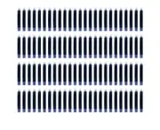 100 Pieces Fountain Pen Ink Cartridges Dark Blue Color Ink Refill Cartridge with 3.4 mm Bore Diameter for Office School Student Writing Stationery Supplies