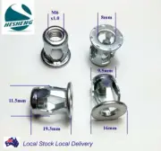 Qty 20 M6 Zinc Plated Steel Blind Jack Nut Threaded Insert Nuts Nutserts Jacknut