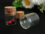 50pcs Empty Sample Vials Clear Glass Bottles with Corks Jars Small bottl 5ML