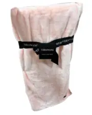Vera Wang Light Pink Luxury Throw Blanket 60”x70”