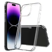 For Apple iPhone 15 Clear Case Slim With 4 Corners [Shock Absorption] Hard Back Soft Bumper Cover