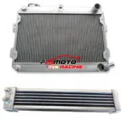 Aluminum Radiator+Oil cooler For Mazda RX-7 RX7 SA/FB S1 S2 S3 12A 13B 1979-1985 (for: Mazda)