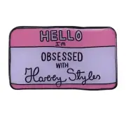 NAME TAG OBSESSED WITH HARRY STYLES TREAT ENAMEL PIN - FREE AU POST - AU STOCK