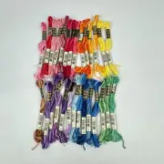 DMC Variegated 28 Skeins 6 Strand Embroidery Thread - Lot of 28 - NEW