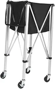 Zxpjkyu Tennis Tennis Tennis Collector Colector Basket Colector Easy to Collect Compact with Wheels Folding for Training Trips