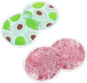 OHPHCALL Eye Patch 4pcs Round Cooling Eye Patches for Dry Eyes Treatment for Dark Circles Eye Bags