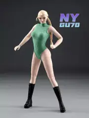 1/6 Cammy Head Sculpt+Green Bodysuit+Body+Boots For 12''Female Action Figure Toy