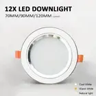 12X 12-18W LED Downlight 70/90/120mm Warm/Cool White/Tri Colour Ceiling Lamp