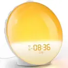 Colored Sunrise Wake-up Light Sunset Simulation Alarm Clock FM LED Night Lamp