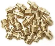 PEX Fittings, 1/2 x 1/2 Male Adapter (10 Pack) Adaptors for Connecting Pex Pipe Tubing to Other Pipe Systems, No Lead Brass