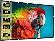 Screen Projector Screen 250 Inch Portable Foldable Soft High Density White Wrinkle-Free Indoor Outdoor Projector Movie Screen Smart Home