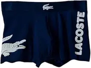 [Lacoste] Men's 3 Pack Casual Trunks, Navy, Small