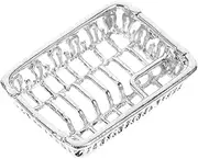 1:12 Scale Miniature Dish Rack Silver DIY Dollhouse Model Accessories for Kitchen Counter Detailed Craftsmanship for Miniature Kitchen Setup