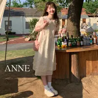 在飛比找蝦皮商城優惠-ANNE｜肌理感娃娃領洋裝【AD10268】泡泡袖 裙 夏天