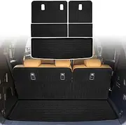 ZQULOYO Rear Seat Back Cover Backrest Protector for Nissan Armada Accessories 2025 with Hook&Loop All Weather Split Dog Liner Pet Mat Cargo Trunk Liner