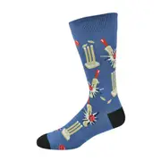 Bamboozld Howzat Blue Socks