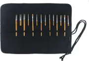 30 Pockets Artist Paint Brush Holder, Canvas Roll up Case Bag & Storage Organize