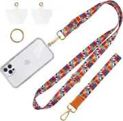 MAXCURY Crossbody Cell Phone Lanyard, Adjustable Neck Strap & Hand Wrist