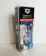 Arena Cobra Core Swipe Mirror Goggle Blue-Silver Hydrodynamics/Wide Vision *NEW*