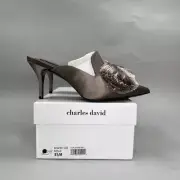 Charles David Women's Adelle Pointed Toe Pompom Mules