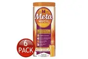 6 x METAMUCIL FIBRE SUPPLEMENT ORANGE GRANULAR PSYLLIUM POWDER 48 DOSES 528g