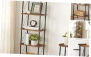 Corner Bookshelf 5-Tier 55" Corner Storage Shelf for Small Space, Bolt-and-Nut