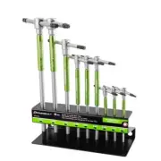 Powerbuilt Key Wrench Set T-Handle Torx Standard Grips Harder Stylish (9-Piece)