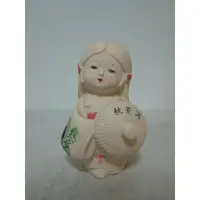 在飛比找蝦皮購物優惠-【宗古玩藝】*日本製*日本知名景點秋芳洞手繪 陶瓷娃娃(和服