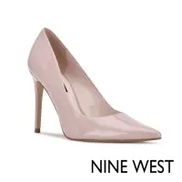 在飛比找momo購物網優惠-【NINE WEST】FRESH 尖頭漆皮高跟鞋-藕粉色