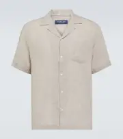 [Frescobol Carioca] Frescobol Carioca Angelo linen shirt UK 16 green