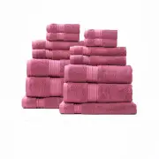 Renee Taylor Brentwood Low Twist 14 Piece Rosebud Towel Pack