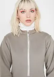 [My Mum Made It] Sweater Zipper Bodysuit