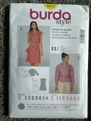Burda Style 7071 Sewing Pattern Semi-fitted Jacket Dress Sz 6-18 UNCUT FF