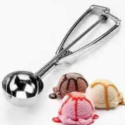 Stainless Steel Ice Cream Scoop Cookie Dough Scooper with Trigger Release- 1 Pc